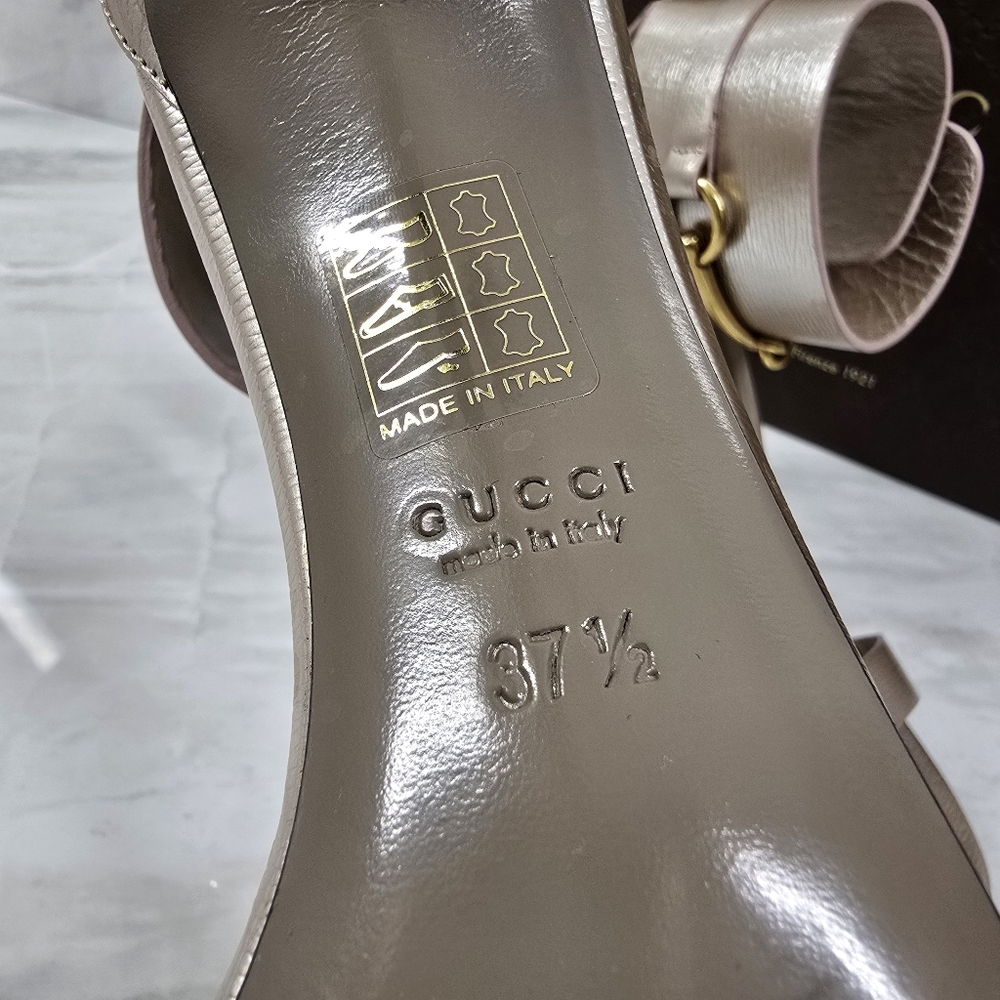 Gucci Horsebit Ankle Strap Heels - Picture 11 of 12